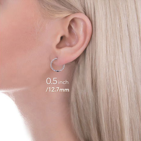 ChicSilver 925 Sterling Silver Hoop Earrings for Women 20mm Small Silver  Hoops Hypoallergenic Jewelry Gift for Birthday Christmas - Walmart.com